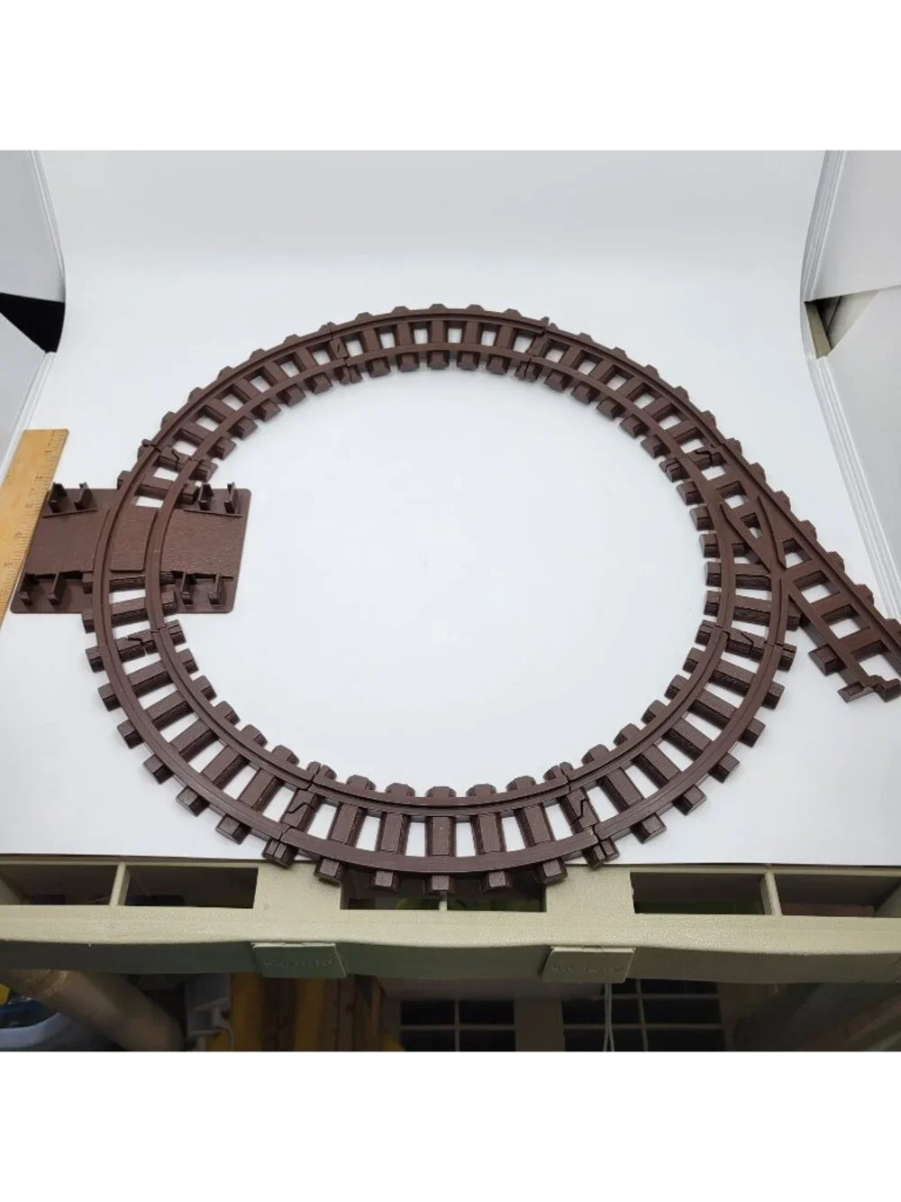 K'NEX Lincoln Logs Lot of 8 Replacement Dark Brown Train Tracks
